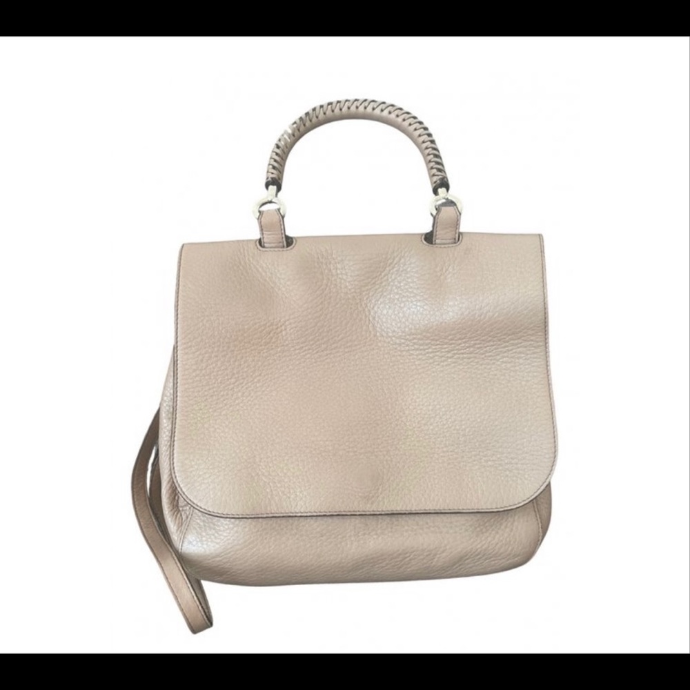 MaxMara calf skin leather bag in powder pink